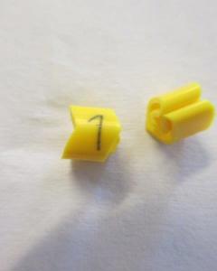 Cable noticeable clip 1-3 yellow/black 1   diameter 2.5-5mm